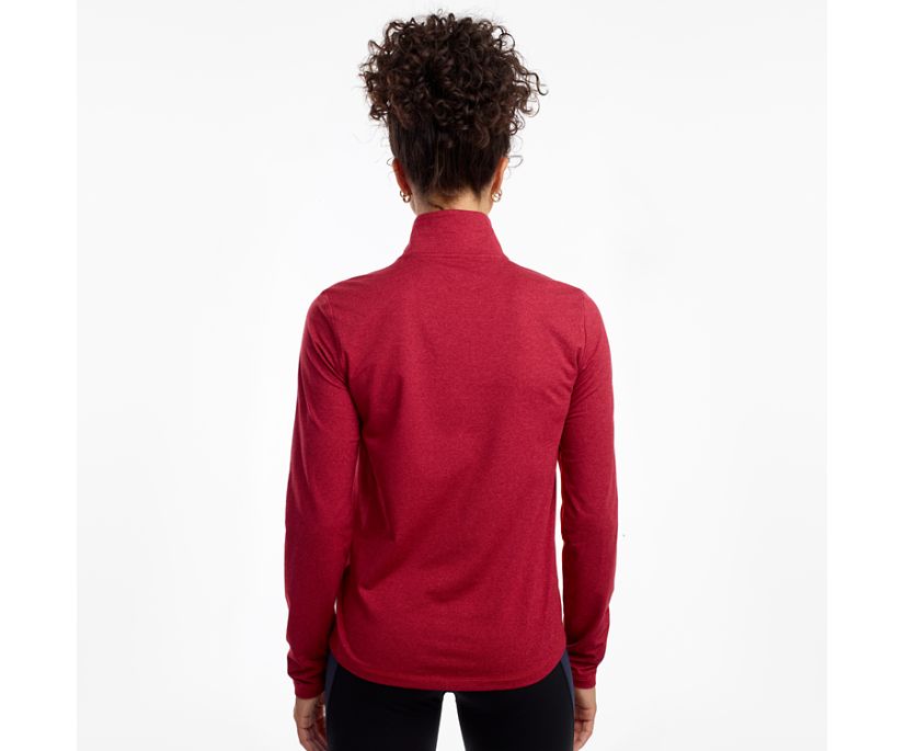 Saucony Sunday 1/4 Zip Women's Jackets Red / Burgundy | AU 342RVDW